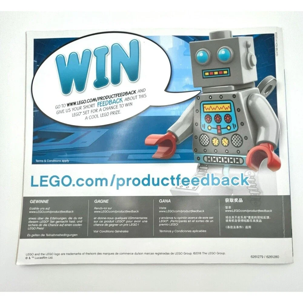 LEGO Manual Only 75230 Porg Start Wars Paper Instruction Booklet